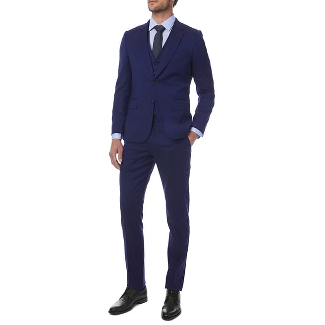PAUL SMITH Blue Tailored Three Piece Suit