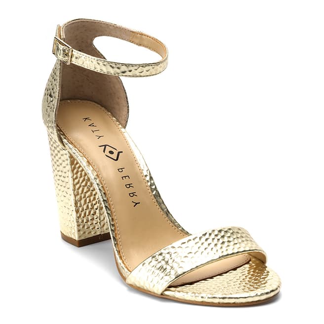 Katy Perry Champagne The Goldy Heeled Sandals