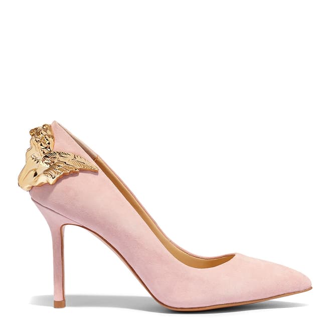 Katy Perry Rose Quartz Suede The Charmer Heeled Pumps