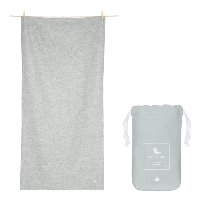 Dock & Bay Active Large Towel, Mountain Grey