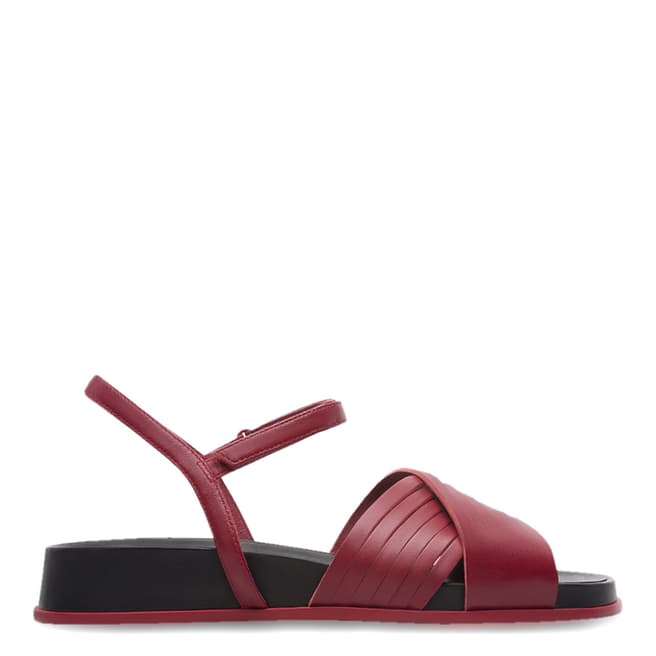 Camper Red Atonika Open Toe Strappy Sandals