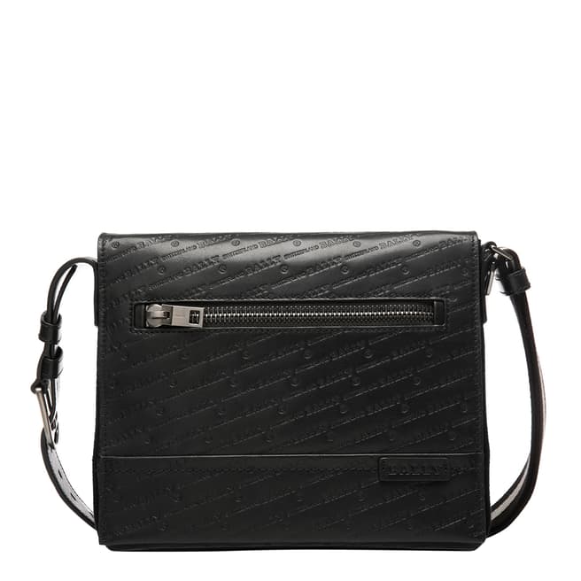 BALLY Black Oblique Messenger Bag