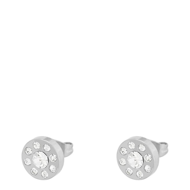 Chloe Collection by Liv Oliver Silver Plated Multi CZ Stud Earrings