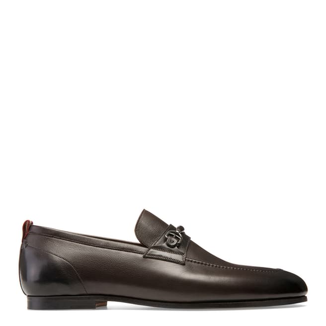 BALLY Brown Leather Plintor Loafer