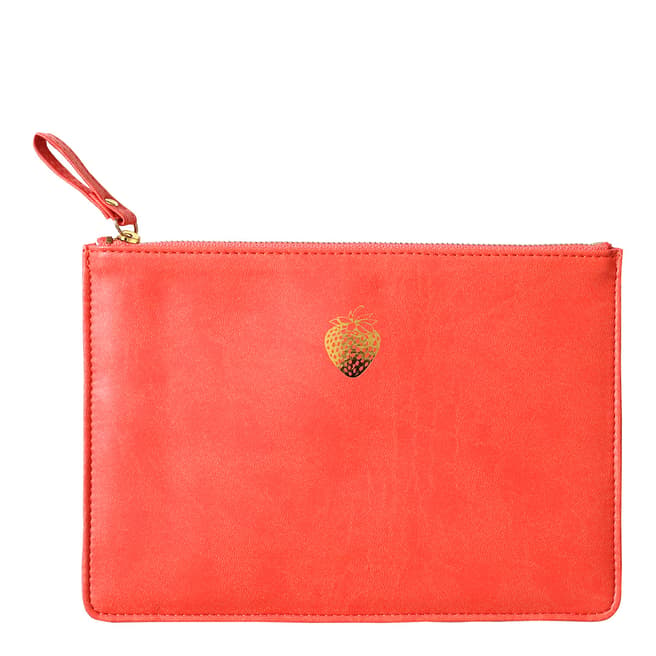 Sky + Miller Strawberry Coral Pouch
