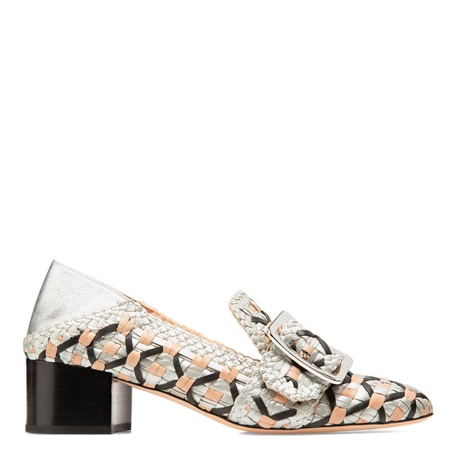 BALLY Silver Multi Leather Janelle Pump