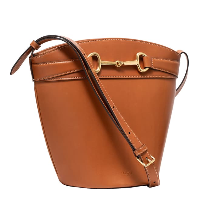 Celine Tan Leather Crossbody Bag