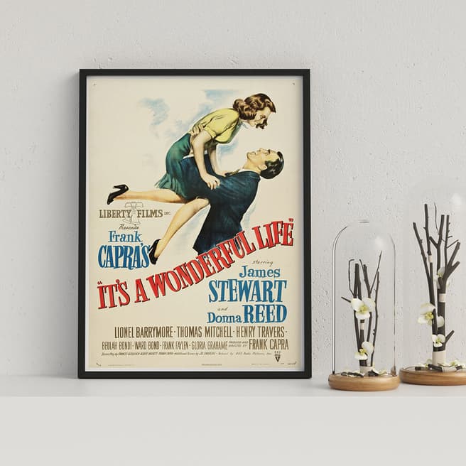 Movie Posters Its A Wonderful Life Retro Movie Poster Framed Print