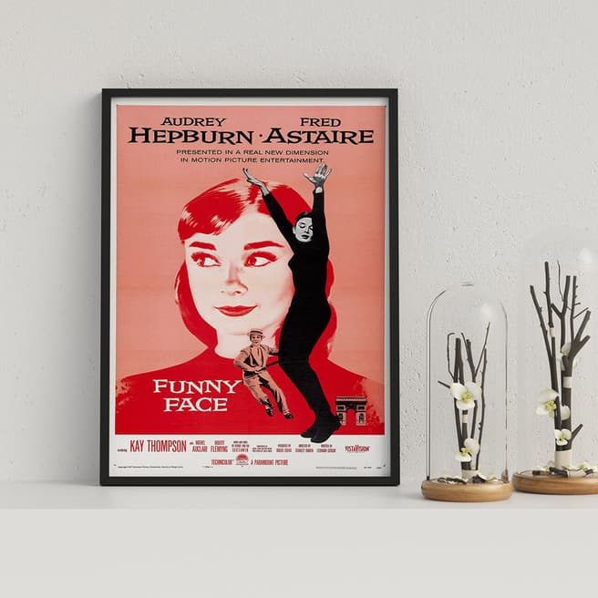 Movie Posters Funny Face Retro Movie Poster Framed Print