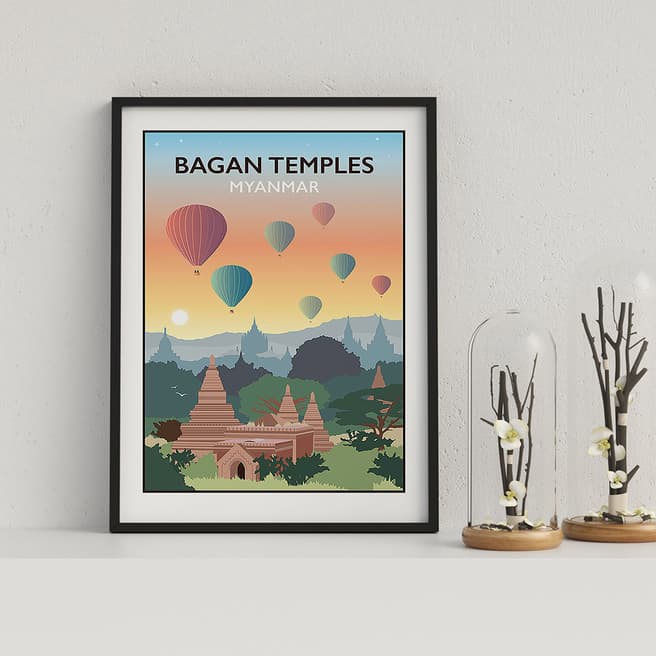 Tabitha Mary Bagan Temples, Myanmar Framed Print