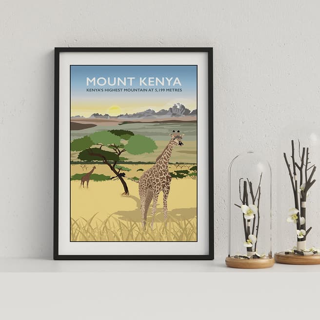 Tabitha Mary Mount Kenya, Africa Framed Print