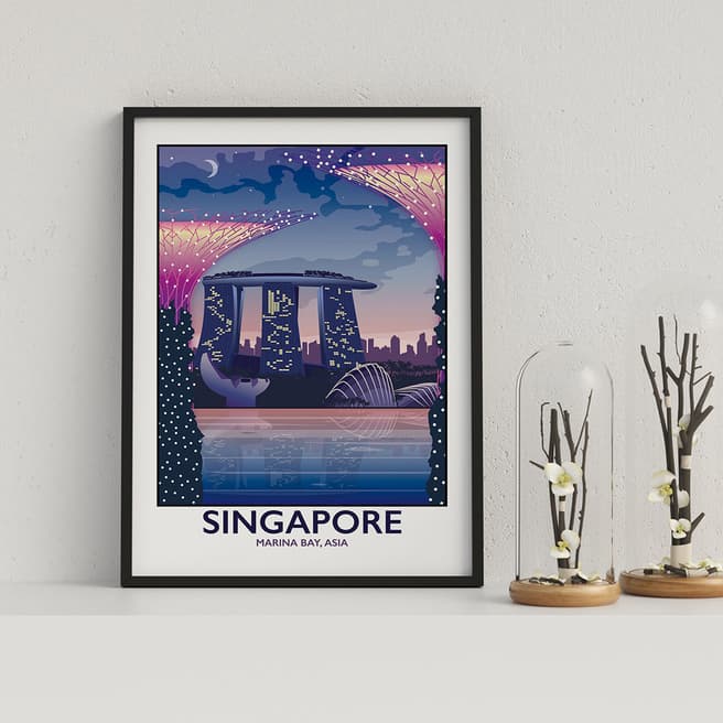 Tabitha Mary Singapore Marina Bay Framed Print
