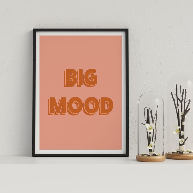 Vouvart Big Mood Typography Framed Print 44x33cm