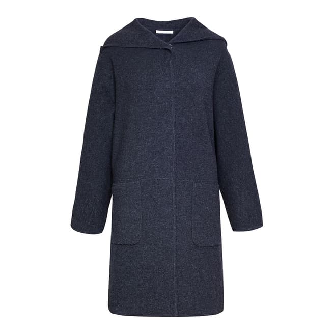 Duffy NY Dark Grey Wool/Cashmere Blend Coat 