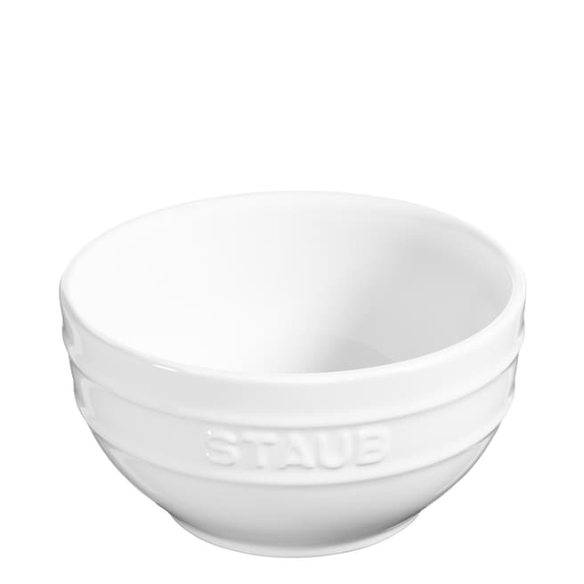 Staub Pure White Ceramic Bowl, 14cm