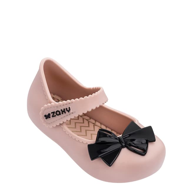 Zaxy Baby Nude/Black Bow Shoes