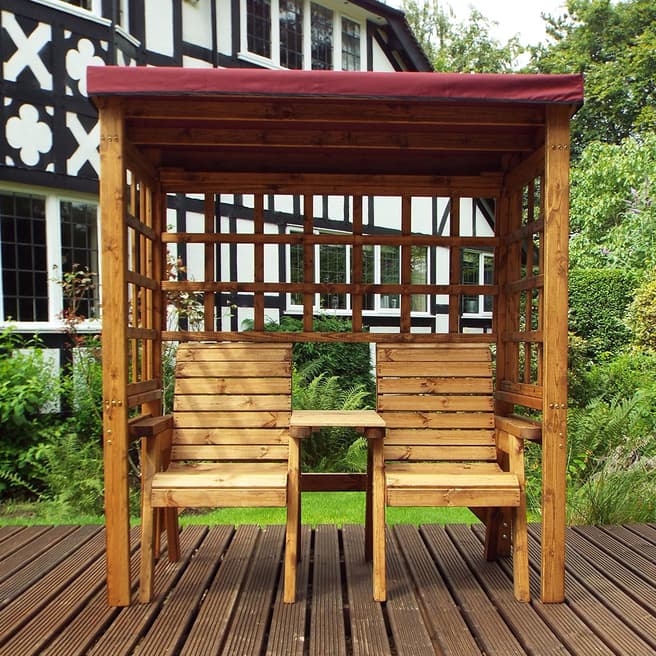 Charles Taylor Burgundy Henley Twin Seat Arbour