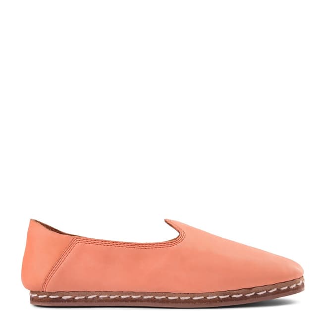 Shoe The Bear Pink Leather Khalo Slipper Flats
