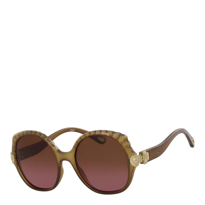 Chloe Women's Brown Sunglasses 56mm