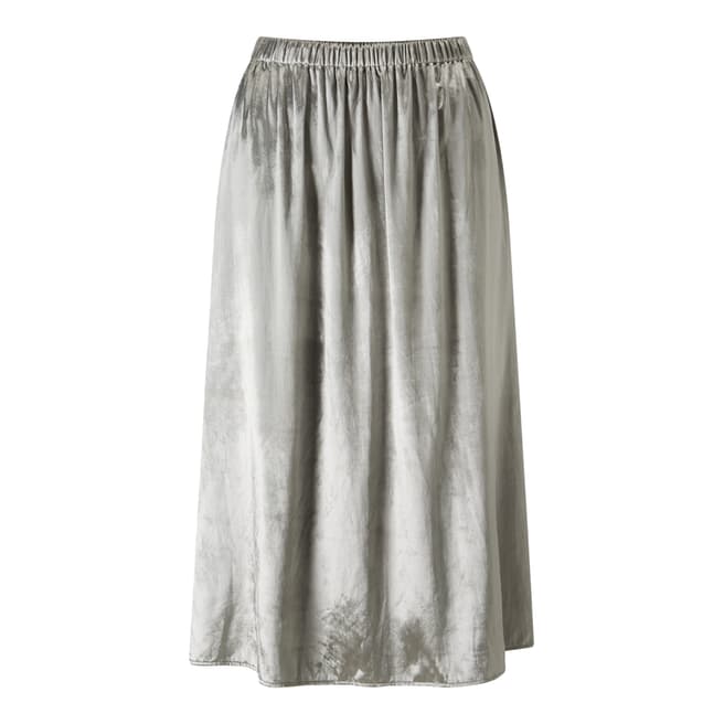 Jigsaw Silver Midi Skirt