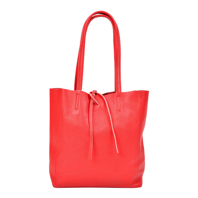 Sofia Cardoni Red Leather Shoulder Bag