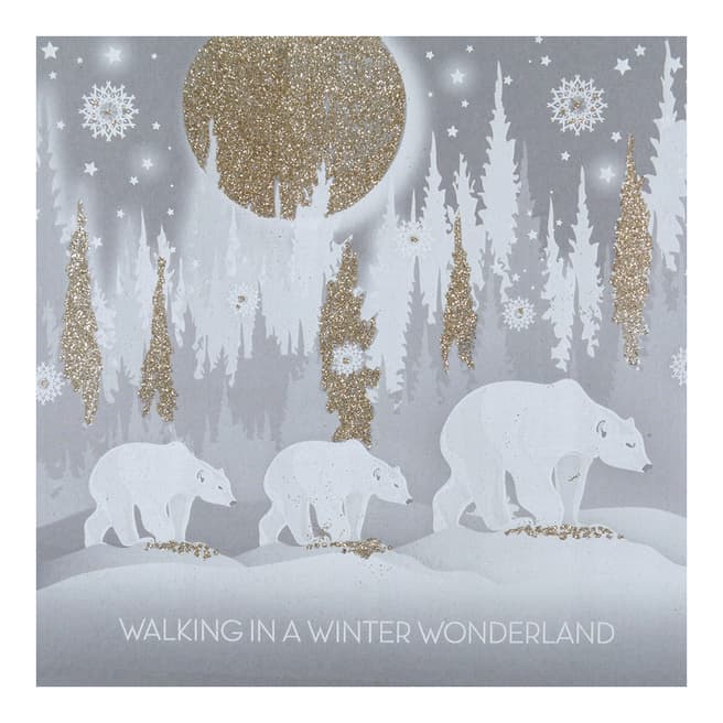 Five Dollar Shake Set of 12 Walking In A Winter Wonderland Christmas Cards