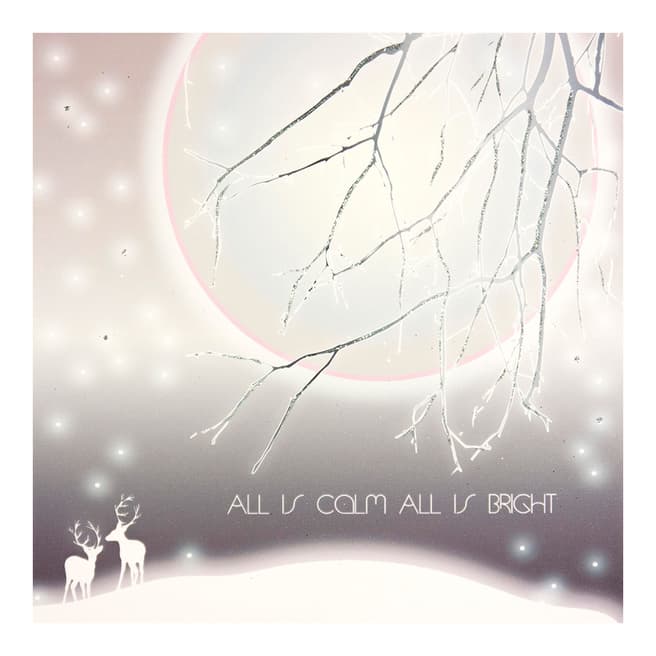 Five Dollar Shake Set of 12 All Is Calm, All Is Bright Christmas Cards