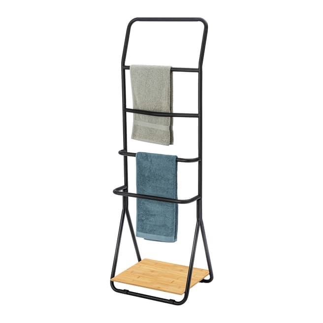 Wenko Verona Towel and Clothes Stand, Black