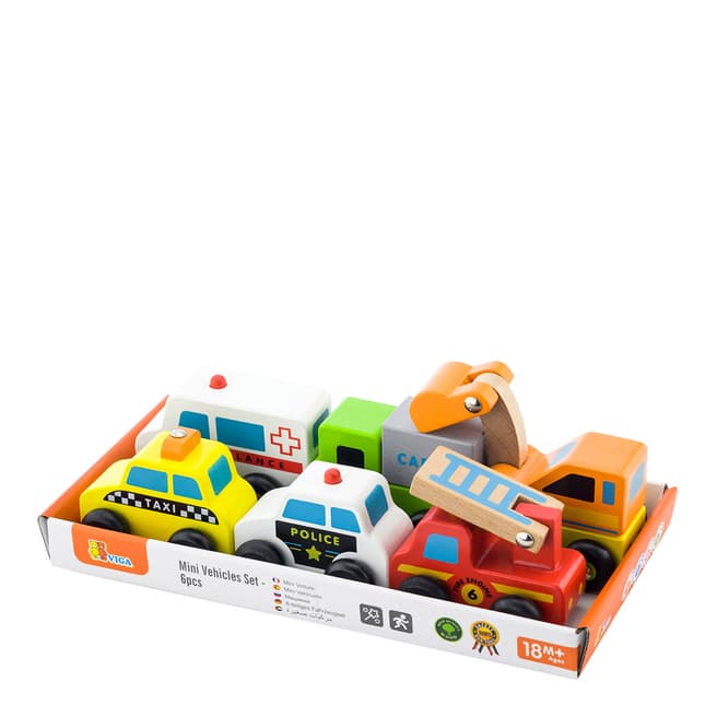 Viga Toys 6 Car Vehicles Set