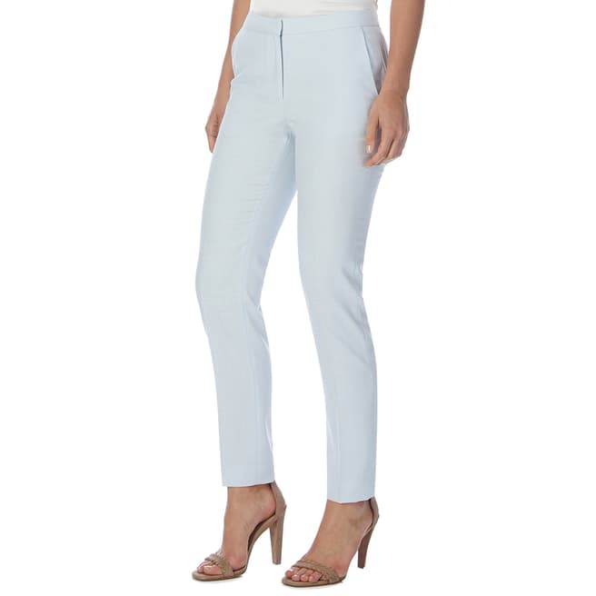 Reiss Light Blue Ruby Textured Tailored Trousers
