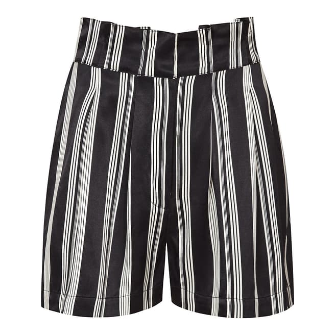 Reiss Black/White Stripe Pisa Shorts