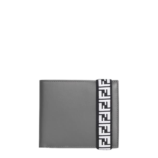 Fendi Grey/Red Fendi Bi-Fold Wallet
