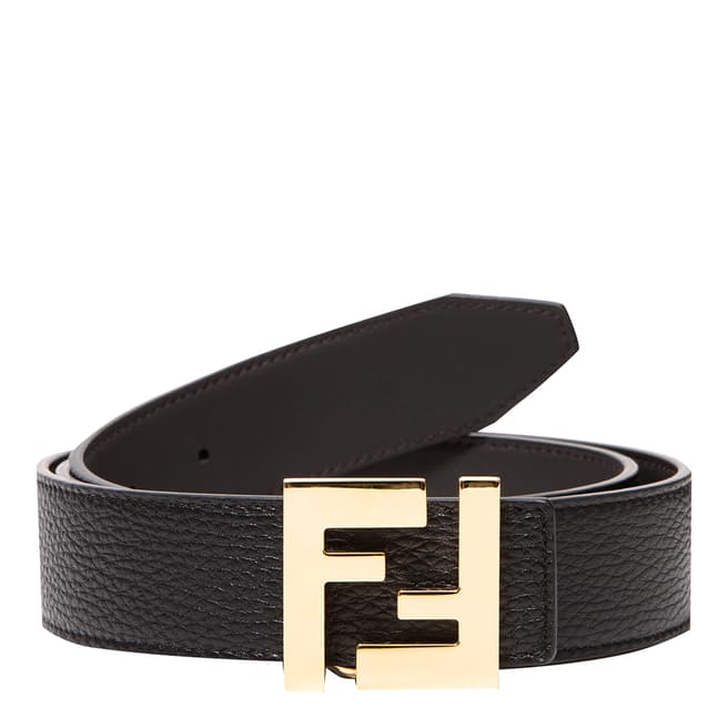 Fendi Black Leather Fendi Belt