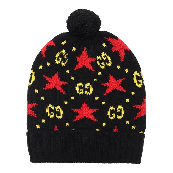 Gucci Black/Red/Yellow Gucci Beanie Hat