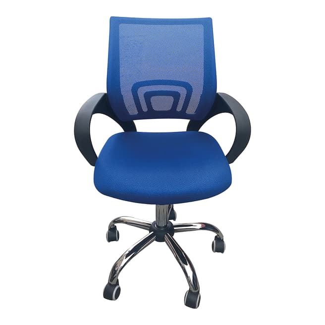 Furniture Interiors Blue Tate Mesh Back Office Chair