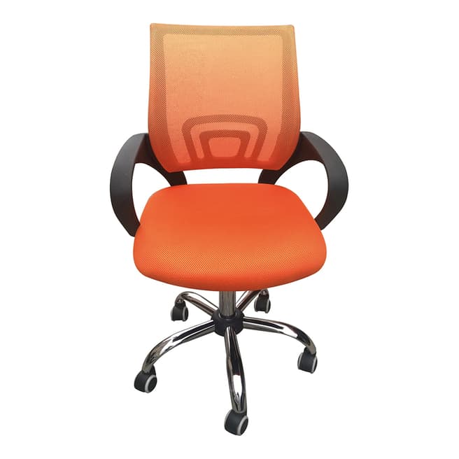 Furniture Interiors Orange Tate Mesh Back Office Chair