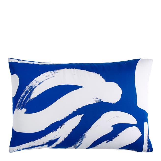 DKNY Abstract Floral Housewife Pillowcase, Blue