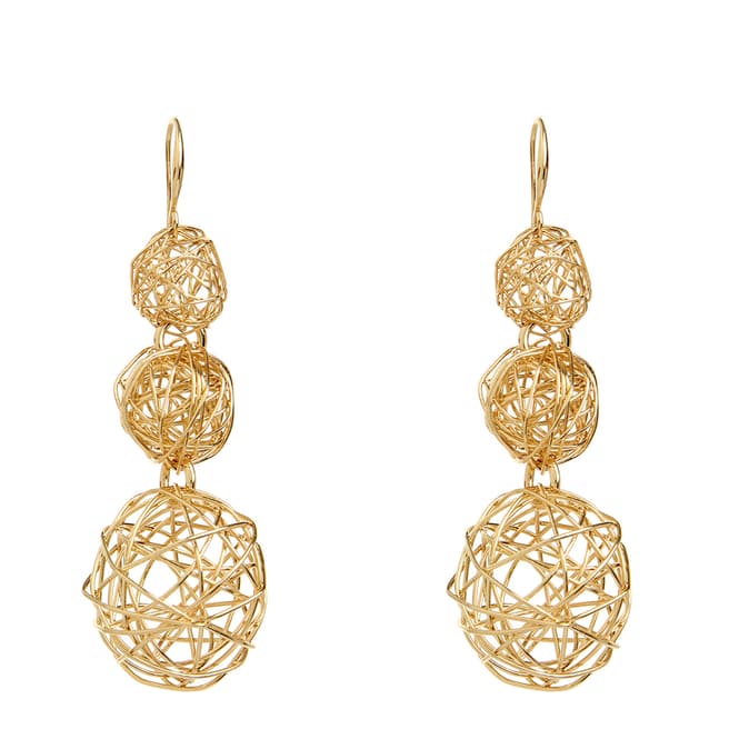 Amrita Singh Gold Sphere Drop Earrings