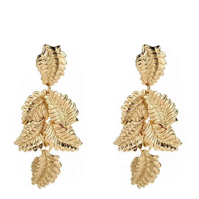 Amrita Singh Gold Leaf Chandelier Earrings