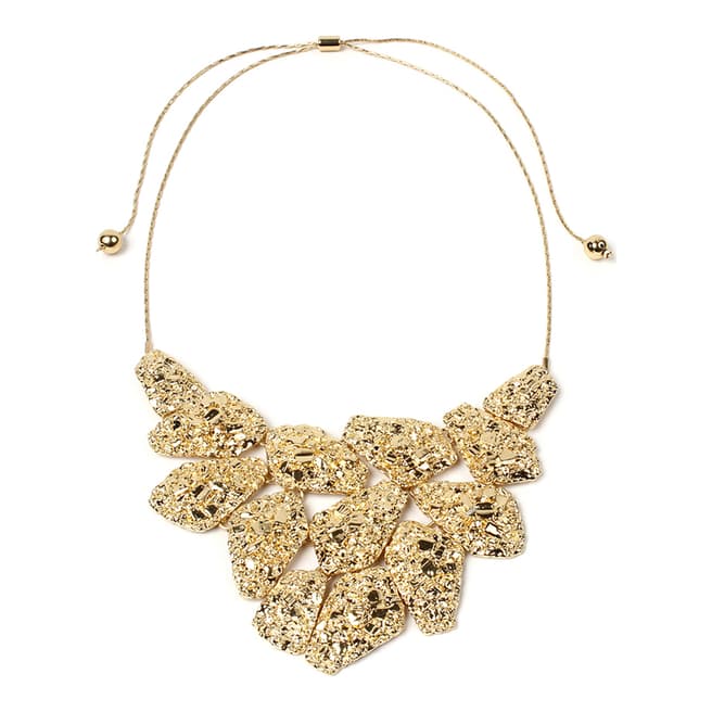 Amrita Singh Gold Textured Necklace