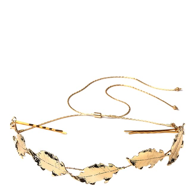 Amrita Singh Gold Leaf Necklace/Hair Accessory