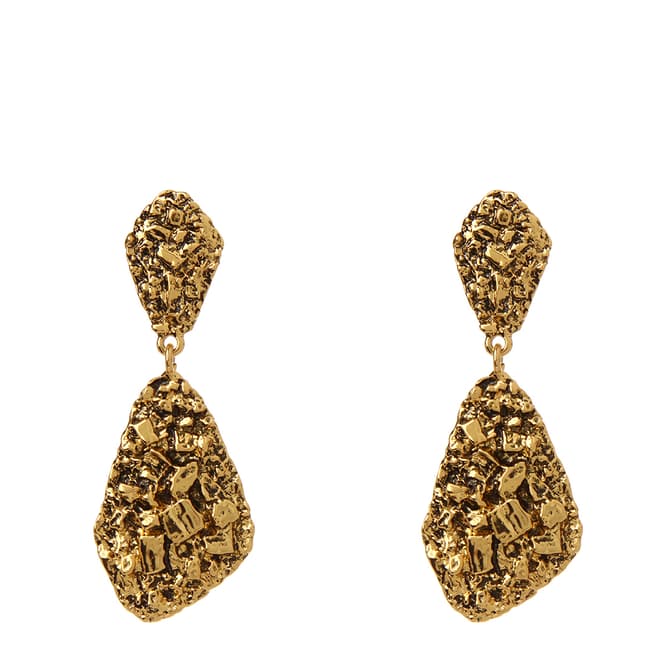 Amrita Singh Gold Textured Earrings