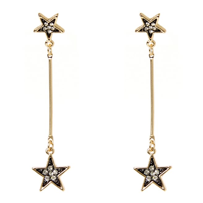 Amrita Singh Gold Star Drop Crystal Earrings