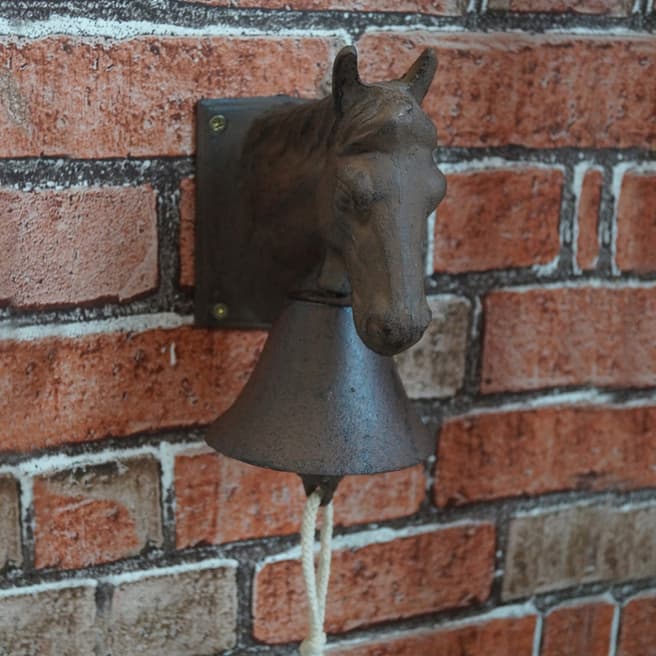 The Satchville Gift Company Cast iron horse head door bell