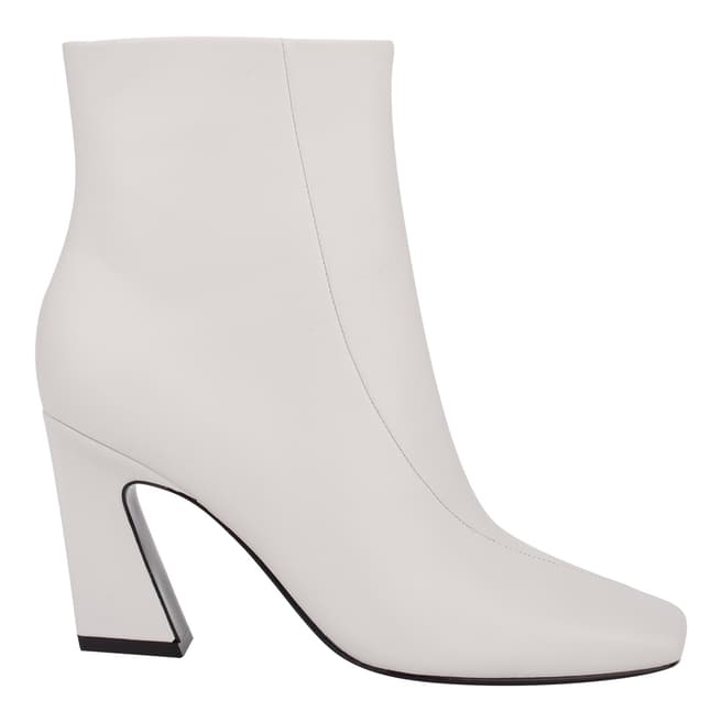 Sigerson Morrison White Wind Chime Leather Ervin Ankle Boots