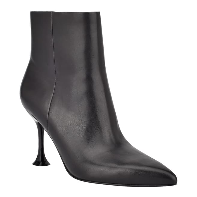 Sigerson Morrison Black Leather Norman Heeled Booties