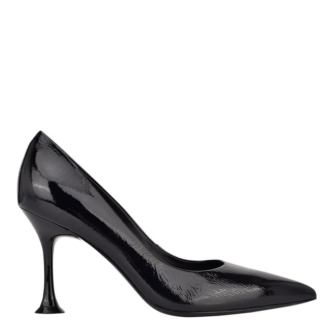 Sigerson Morrison Black Norris Leather Pointed Heeled Courts