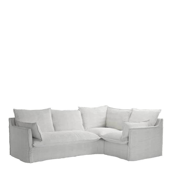 sofa.com Isaac Corner Sofa with LHF 2 Seat Sofabed & RHF Single Sofa in Pumice House Basket Weave