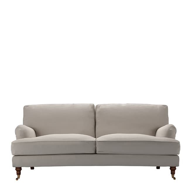 sofa.com Bluebell 3 Seat Sofa in Stone Brushed Linen Cotton