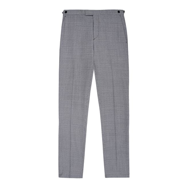 Reiss Grey Wangle Check Suit Trousers